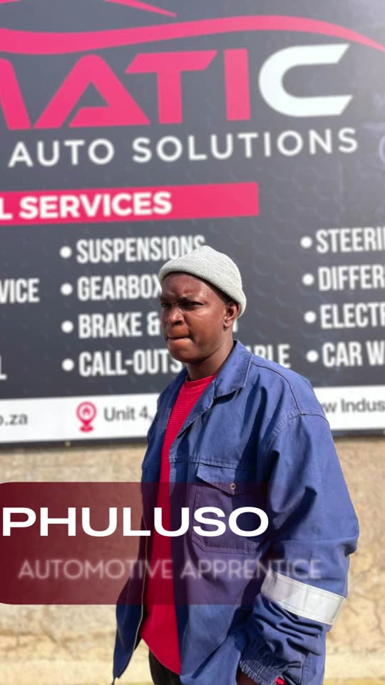 Phuluso, Automotive Apprentice